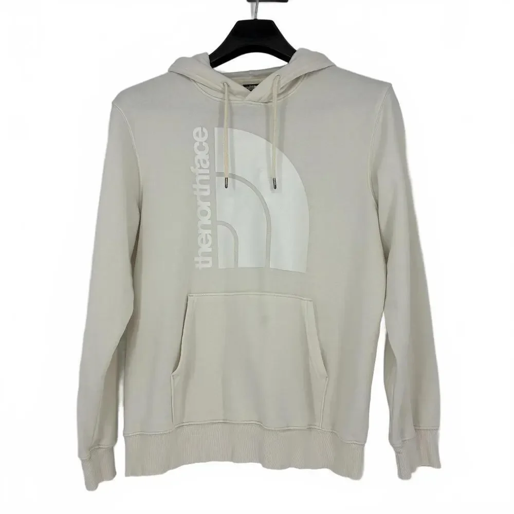 The North Face Logo Men's Hoodie Cream Color Large